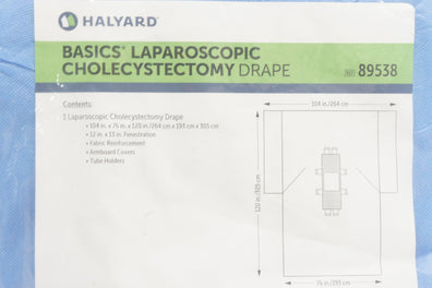 Halyard 89538 Basics Laparoscopic Cholecystectomy Drape